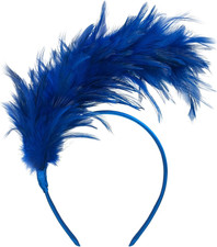 1920s Feather Fascinator Headband for Women Kentucky Derby Headpiece Fascinator