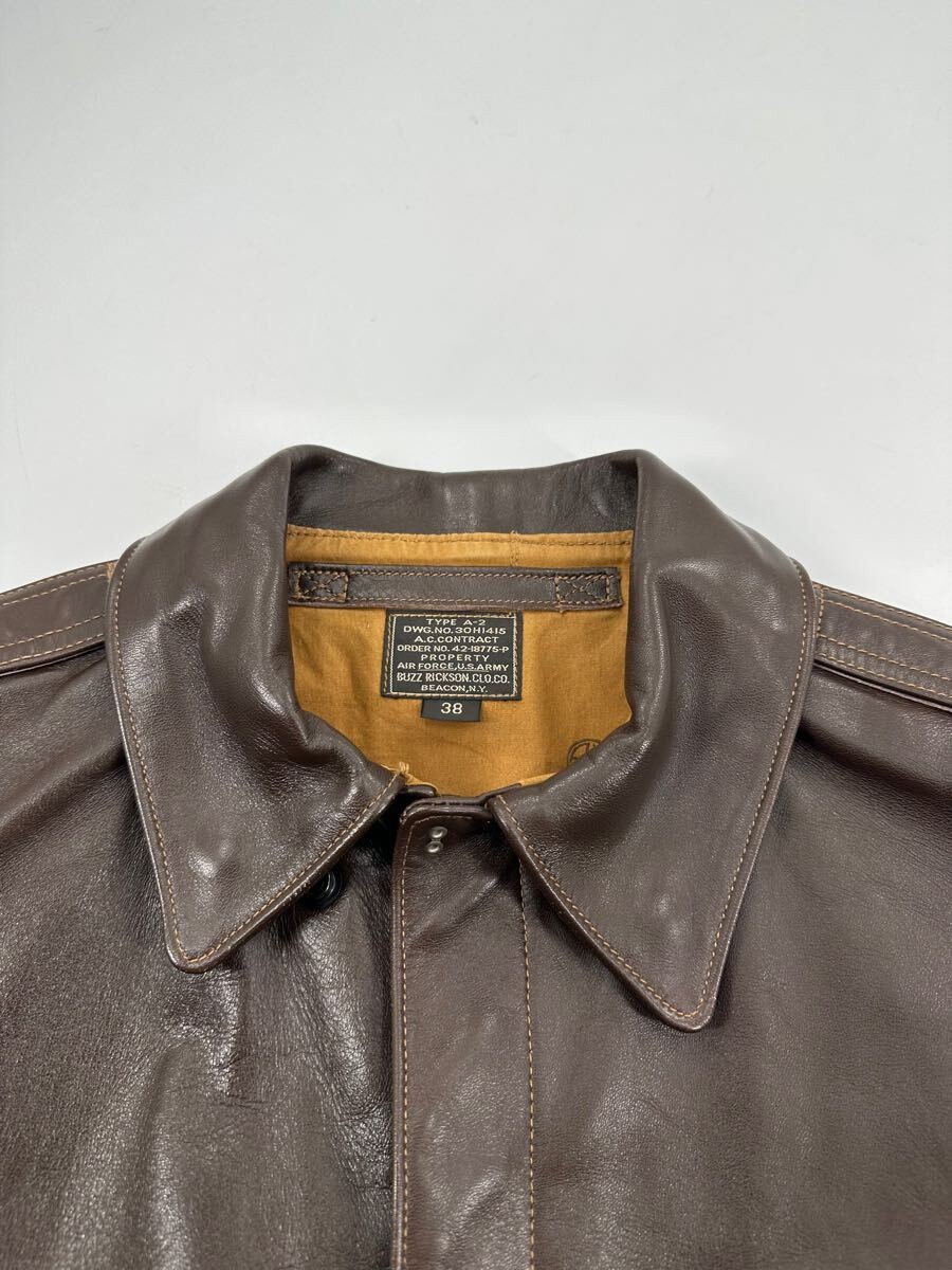 Used Buzz Rickson's Flight Jacket A-2 Jacket Oute… - image 8