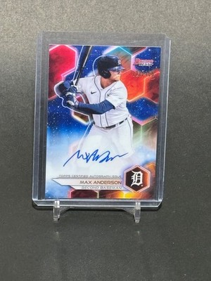 2023 Bowman's Best #B23-MAA Max Anderson Rookie Blue Auto /150 Detroit Tigers