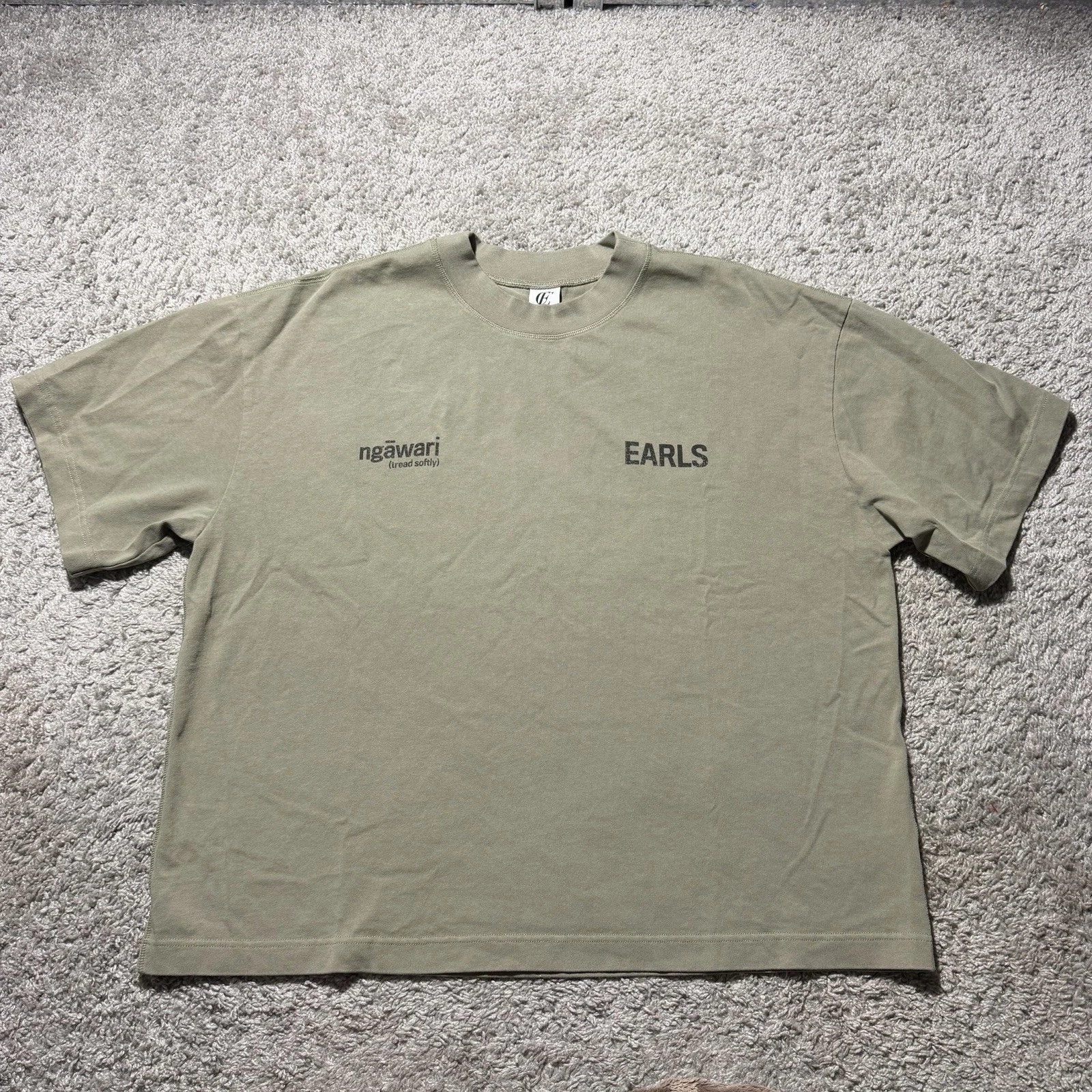 Earls Collection T Shirt Mens 2XL Boxy Short Sleeve Crew Neck Casual Cotton