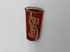 COCA COLA   Drink cup     Vintage Enamel pin Badge