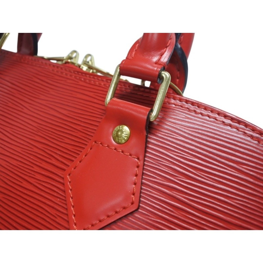 LOUIS VUITTON Alma PM Handbag M5214E Epi Leather Gold Hardware Castilian Red