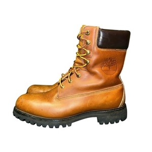 Vintage 90s Timberland Men Tan Leather Waterproof Field Boots Mens Size 7.5 Lug Vintage 90s Timberland Hiking Boots Men main image 2