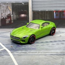Hot Wheels 15 Mercedes-amg Gt Metallic Lime Green 2018 164 Diecast Car 8e