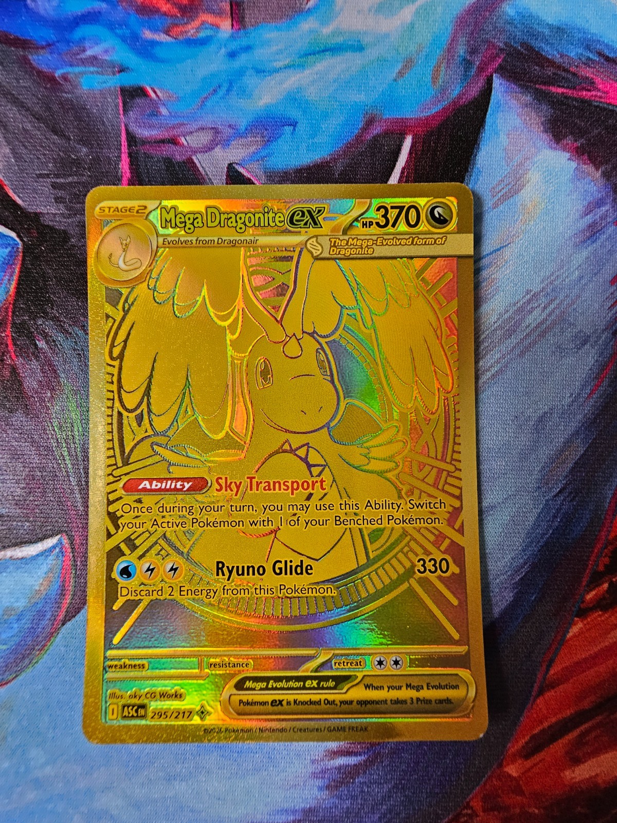 Mega Dragonite Ex 295/217 Mega Hyper Rare - Pokemon TCG - ASCENDED HEROES - LP