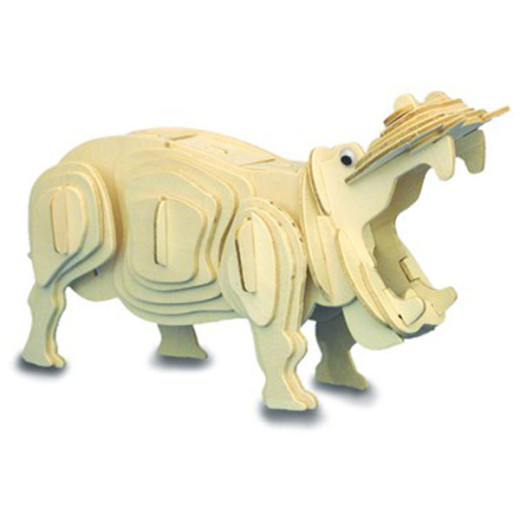 Quay Woodcraft Construction Kit Hippopotamus