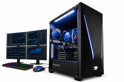 ARGB Desktop Trading PC i7 32GB 1TB SSD M2000 4 Display Multi Monitor Win11 WIFI