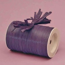 1/4 in x 100 Yards Plum Matte Raffia Ribbon for Gift Wrapping Crafts Floral
