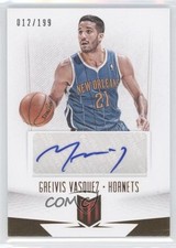 2012-13 Panini Momentum Auto 12/199 Greivis Vasquez #15 Auto 1f0