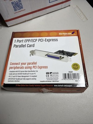 StarTech.com 1 Port PCI Express Dual Profile Parallel Adapter Card - SPP/EPP/ECP