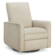 CHITA Nursery Glider Recliner, Upholstered Rocker Manual Reclining Chair