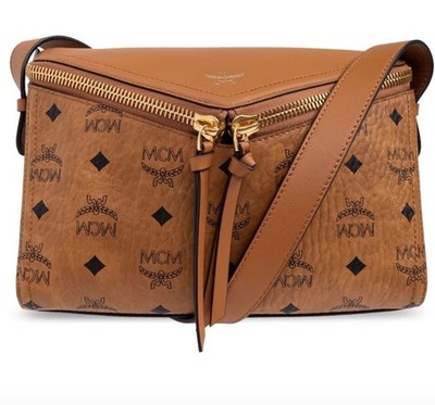 MCM Cognac Diamant 3D Shoulder Bag