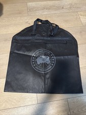 Authentic Canada Goose Black Logo Garment Bag Holder w Snaps Closure Unused