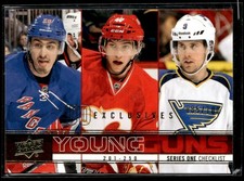 2012-13 Upper Deck Young Guns Exclusives Chris Kreider/Sven Baertschi/Jaden