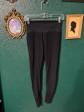 Alo Black Full Length High Rise Leggings Sz Small