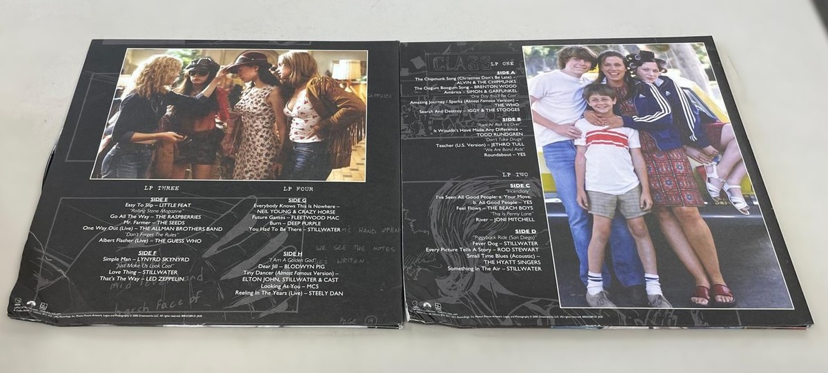 ALMOST FAMOUS 20TH ANNIVERSARY DELUXE SOUNDTRACK 4LP(MISSING BOX