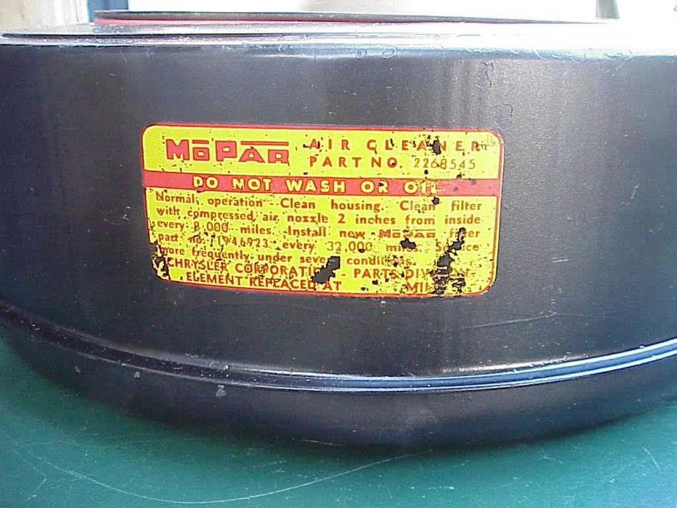 1959-66 V8 Dodge Dodge Truck Desoto  Air Cleaner Assembly Chrysler Mopar 361 383 - Image 2 of 4