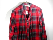 🎄 Womens Cozy Holiday Plaid Shirts Lot of 3 Red Black Flannel Perfect for Cold