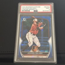 2023 Bowman Sapphire Edition Chrome Prospects Jackson Holliday #BCP-20 (RC) PSA9