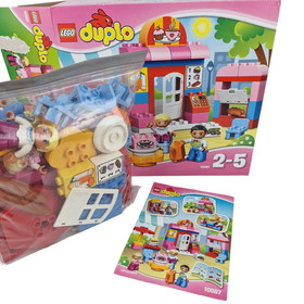 Lego Duplo 10587 CAFE Town 2015 Box Manual 100% Complete 52 Pieces Age 2+ Ret Vg