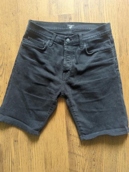 Men Carhartt WIP Shorts Black Denim 30