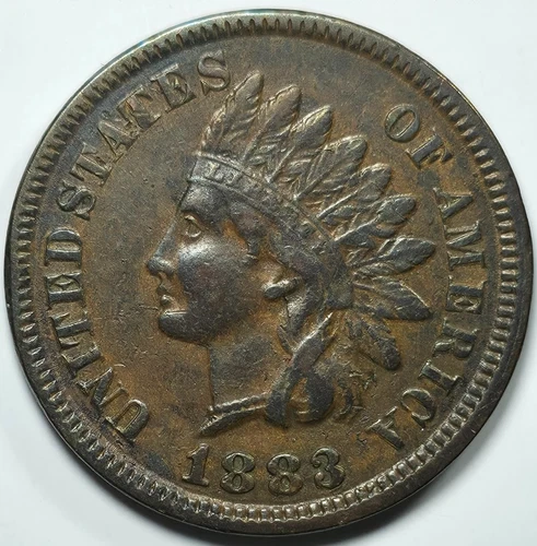 1883 INDIAN HEAD CENT 1C XF CIRCULATED C211