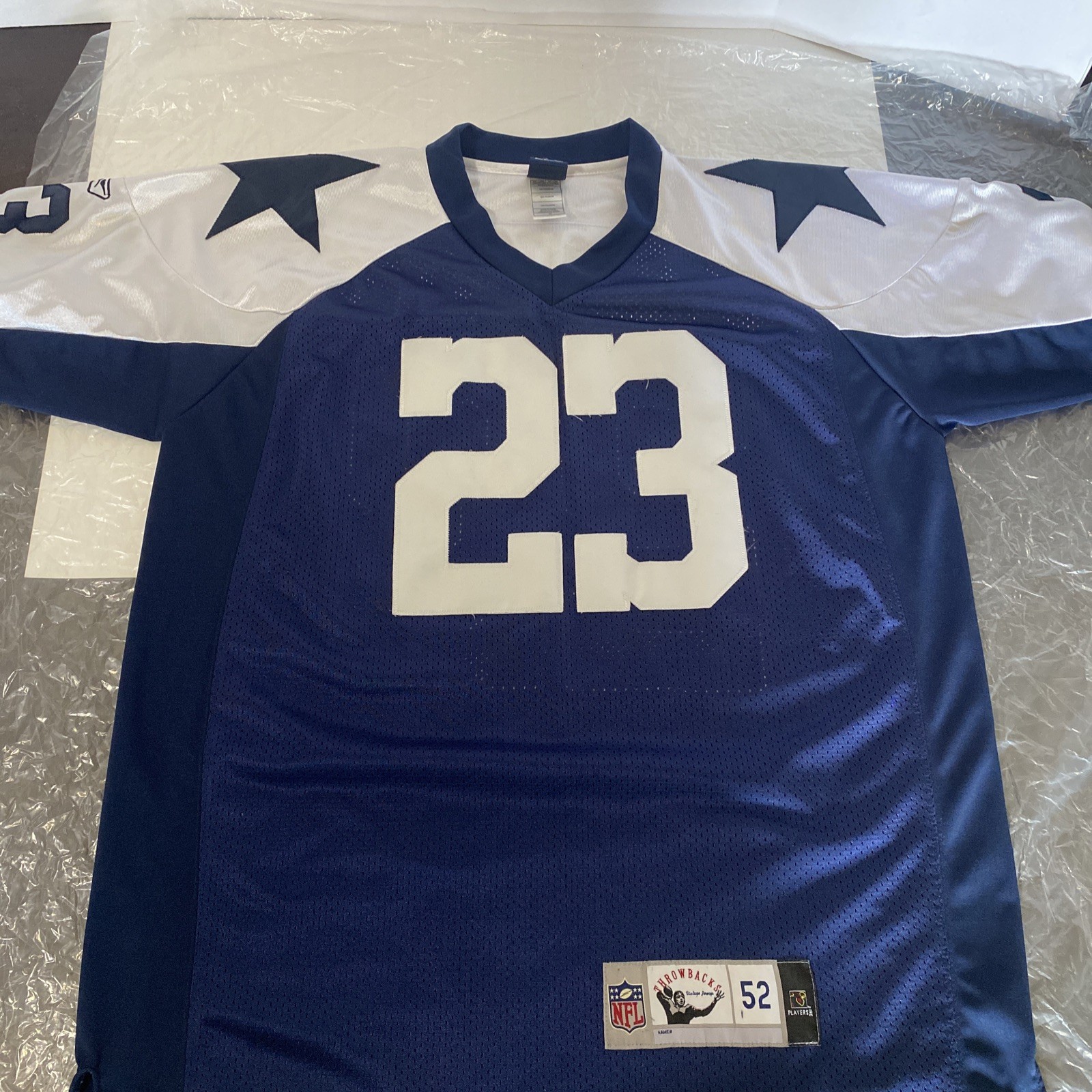 Dallas Cowboys Choice #23 Reebok NFL Throwbacks Football Jersey Size 52 used thumbnail 9