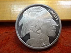 Silver Towne Buffalo & Indian 1 Oz .999 Silver Bullion Round - No Reserve