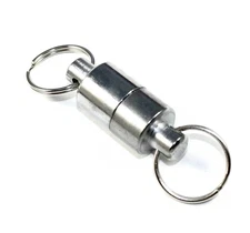 Breakaway, 8lb Pull Stainless Steel Magnets Split Ring Keychain