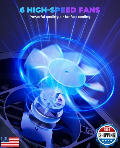 HAVIT Laptop Cooling Pad with 6 Quiet Fans and Adjustable Heights for 12-14.1 - Picture 2 of 5