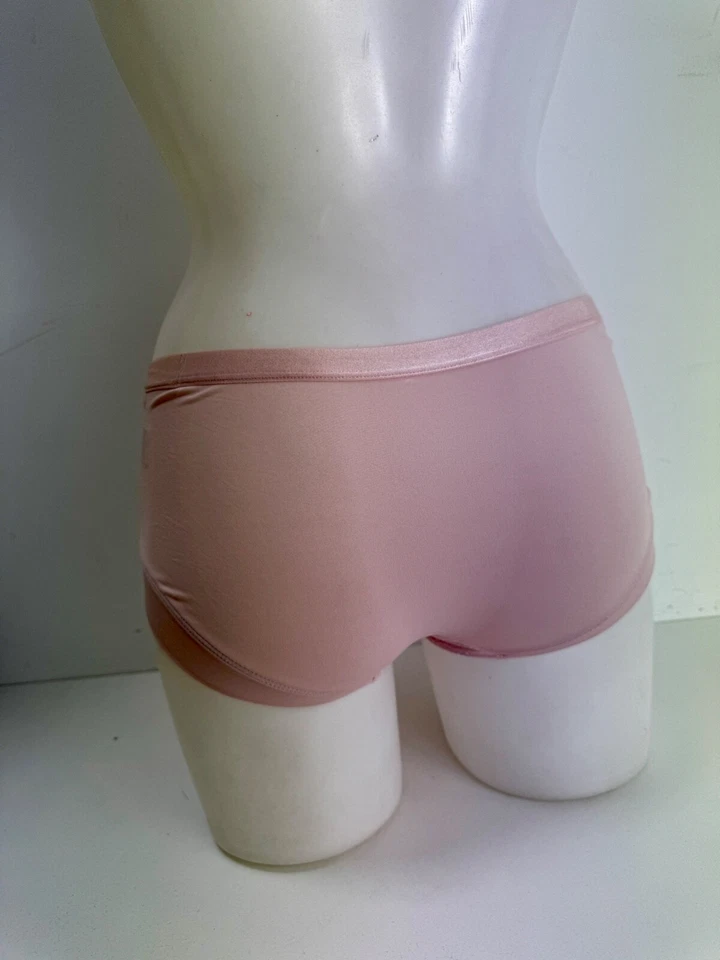 Calcinhas de lingerie Ex M&S inserção de renda rosa shorts pacote com 3 tamanhos 8-24 - Imagem 3 de 4