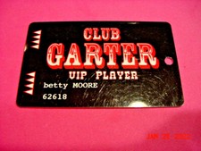 CLUB GARTER  VIP PLAYER     WENDOVER, NEVADA