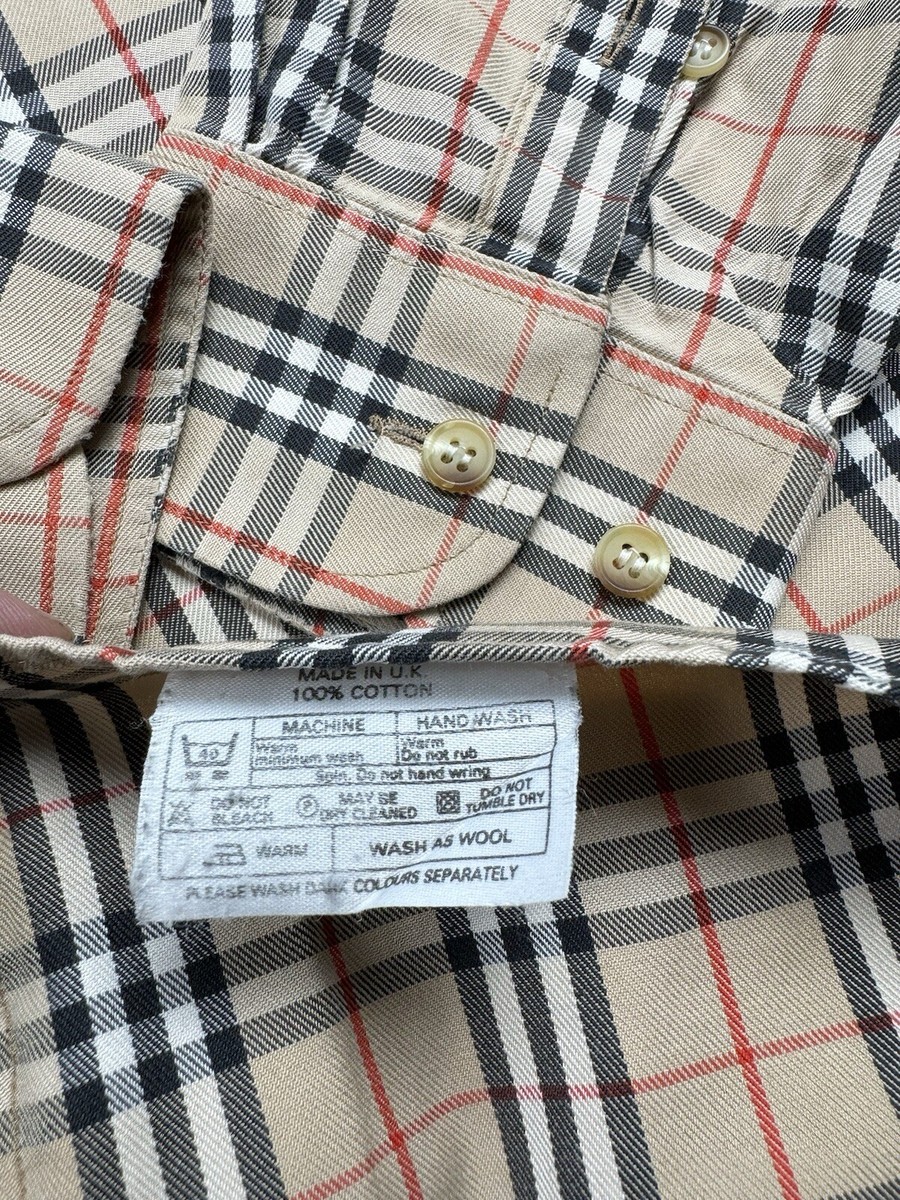 Burberrys Vintage Nova Check Shirt size XL | eBay