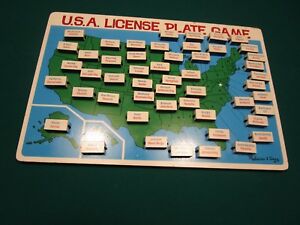 Melissa & Doug USA License Plate Flip to Win Travel Car Trip Game | eBay