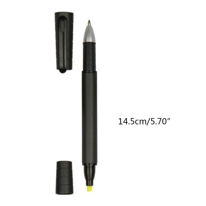 2-in-1 Highlighter Pen with Gel Pen Double Head Marker with Gel Pen for Writing