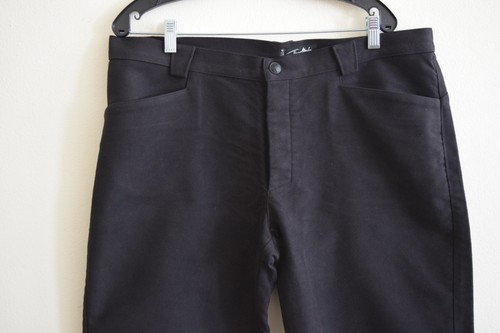 Pantalones de mezclilla Thierry Mugler para hombre negros con botones hechos en Francia 40 EE. UU. - Imagen 8 de 10