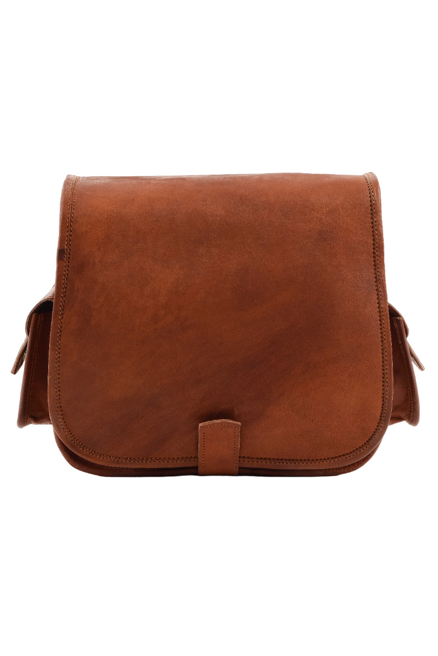 Leather Satchel Camera Messenger Bag DSLR SLR Padded Case Ha