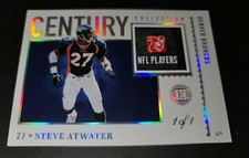Steve Atwater 2021 Panini Encased Century Collection 1/1 NFL Players Patch