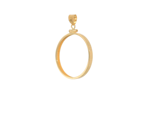 14K ECHT Gold 1/2 oz American Eagle Schraubverschluss Münze Einfassung Anhänger Charm 27x2,3 mm - Video 1 von 1