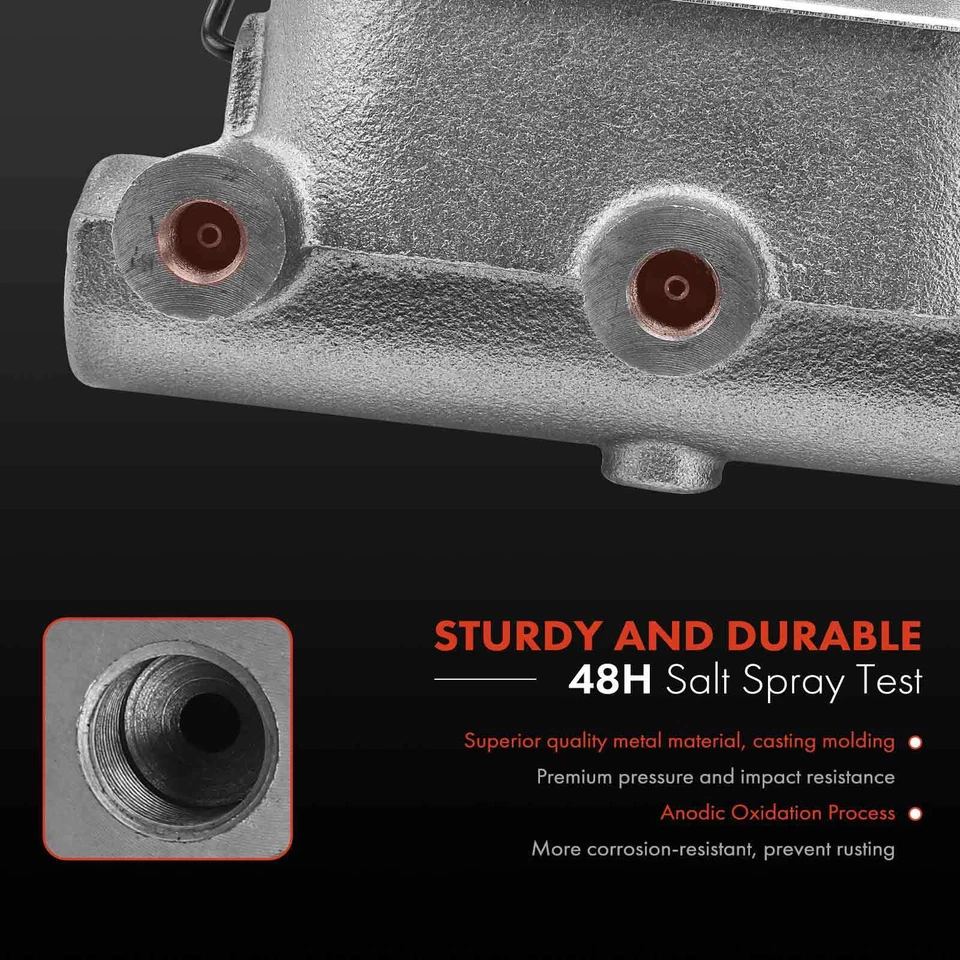 Cilindro maestro de freno con depósito para camioneta Chevy C30 GMC K25/K2500 Suburban Foto 2 de 4