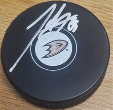AUTOGRAPHED JAKOB SILFVERBERG Anaheim Ducks Hockey Puck - w / COA