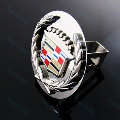 Chrome For Cadillac Classic Style Towing Hitch Cover Plug 1.25'' Trailer Receiver