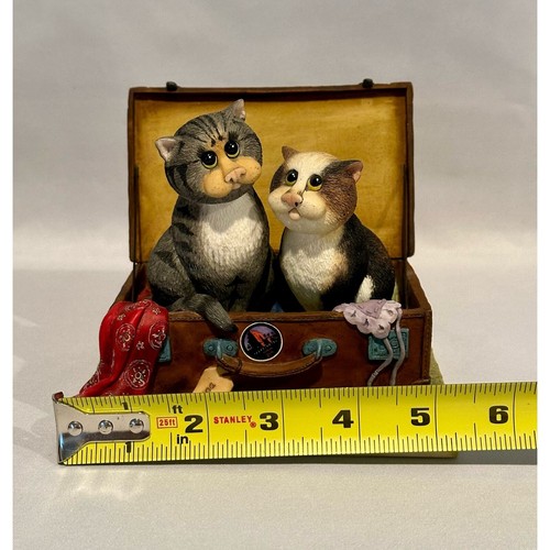 Comic & Curious Cats Runaway Romance A3085 Linda J Smith 2003 Border Fine Arts - Picture 10 of 10