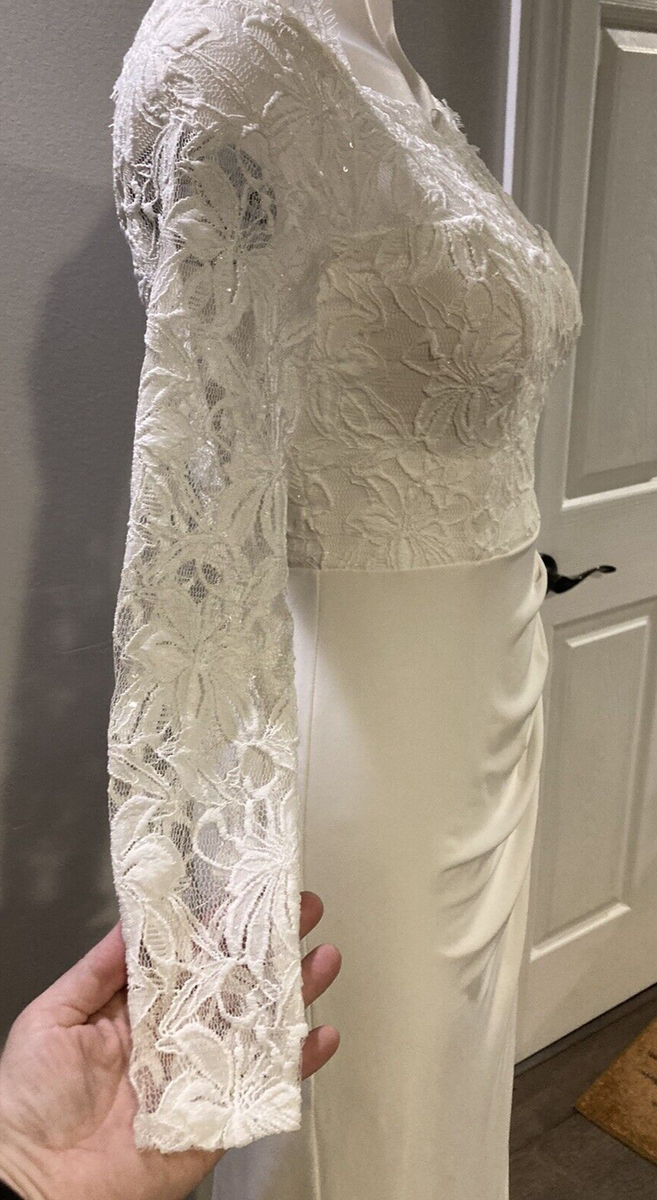 lace puffy wedding dress Puff sleeve fairy wedding dress 6 US / Blush main image 0