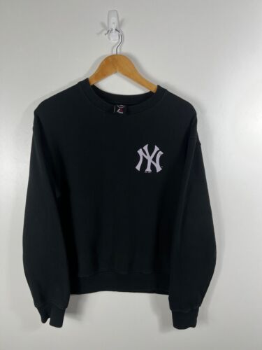 New York Yankees MLB  Spell out Logo Sweatshirt Size Mens Small Black - Picture 1 of 6