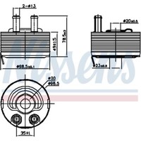 ÖLküHler 49 X 99 Passend FüR Nissan Pathfinder III R51 NP300 Navara D40 F24