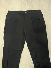 Carhartt Force Pants Womens Large 12/14 Slim Fit Work Utility Leggings Black