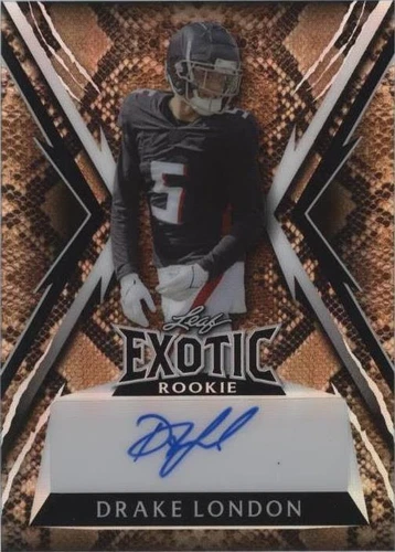2023 Leaf Exotic Young Stars Edition Drake London #BA-DL2