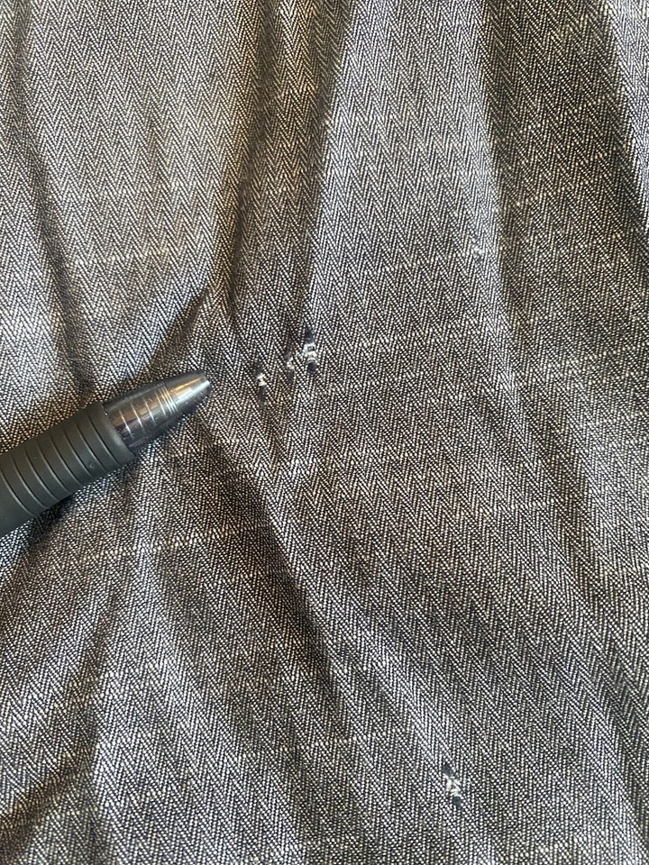 Rock & Republic Long Sleeve Men M Charcoal Gray Roll Tab Sleeve Button