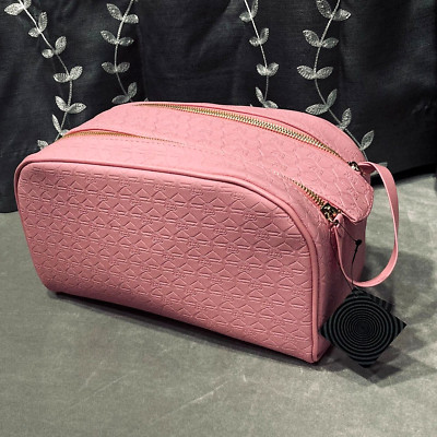 NEW Jeffree Star X Shane Dawson Makeup Bag Pink Pig Double Zip Cosmetic  Case NIB